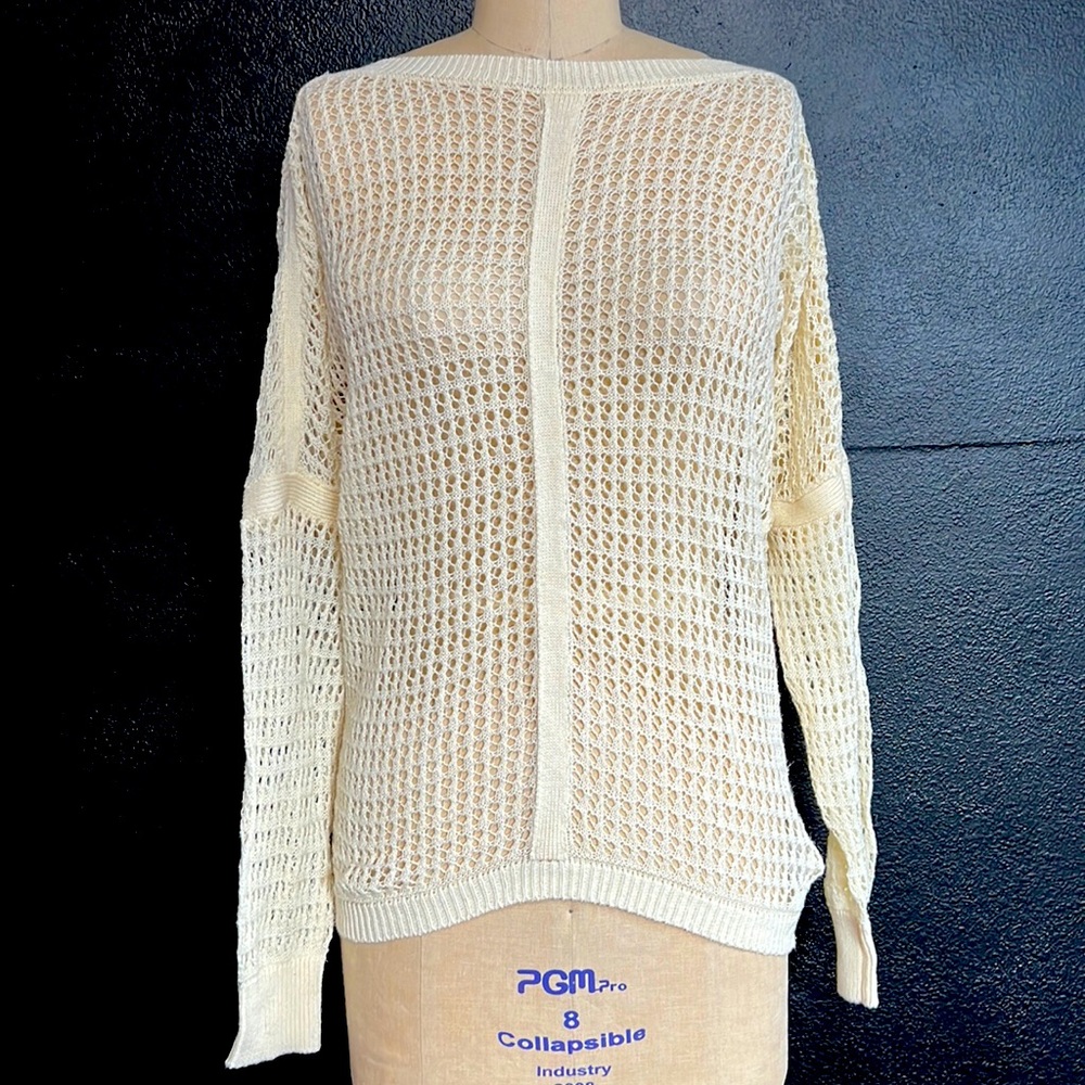 NWT PRANA Knitted top in cream size Small